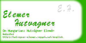 elemer hutvagner business card